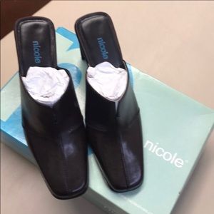 Nicole high heel mules